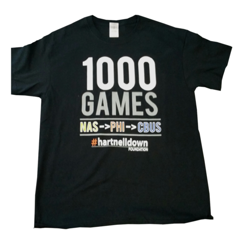 Scott Hartnell 1000 Games #hartnelldown T-Shirt